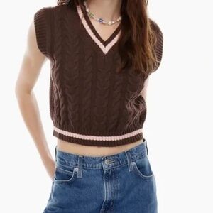 NWOT NEVER WORN Aritzia Sunday Best Winston Sweater Vest Size XS
